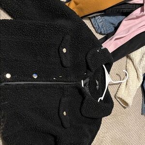 SHEIN Black Bomber Jacket